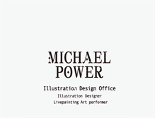 Tablet Screenshot of michaelpower.art-studio.cc